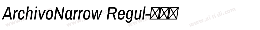 ArchivoNarrow Regul字体转换